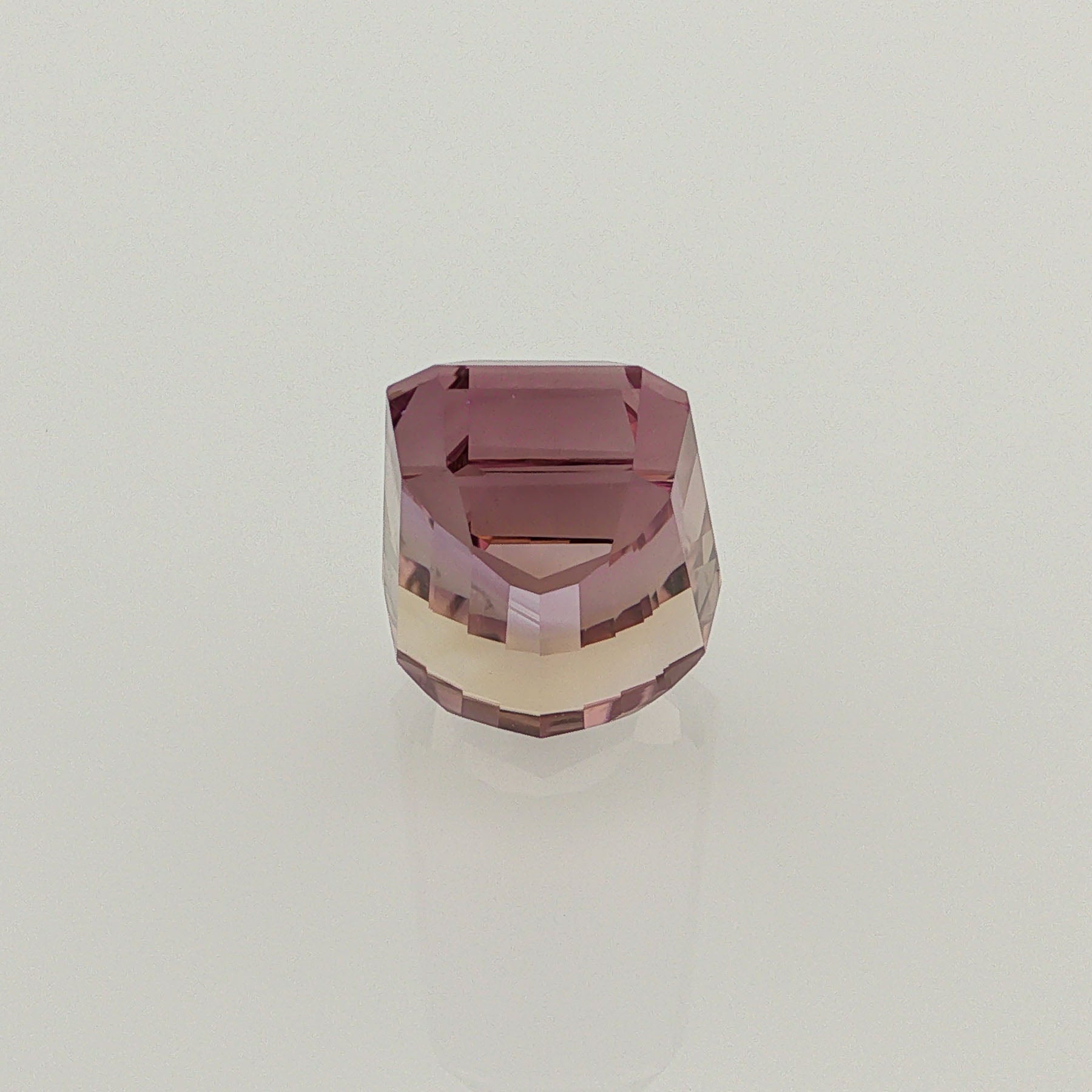 Natural ametrine, bicolor - purple / yellow, fancy cut, 11.76 ct, loose gemstone, view 3.