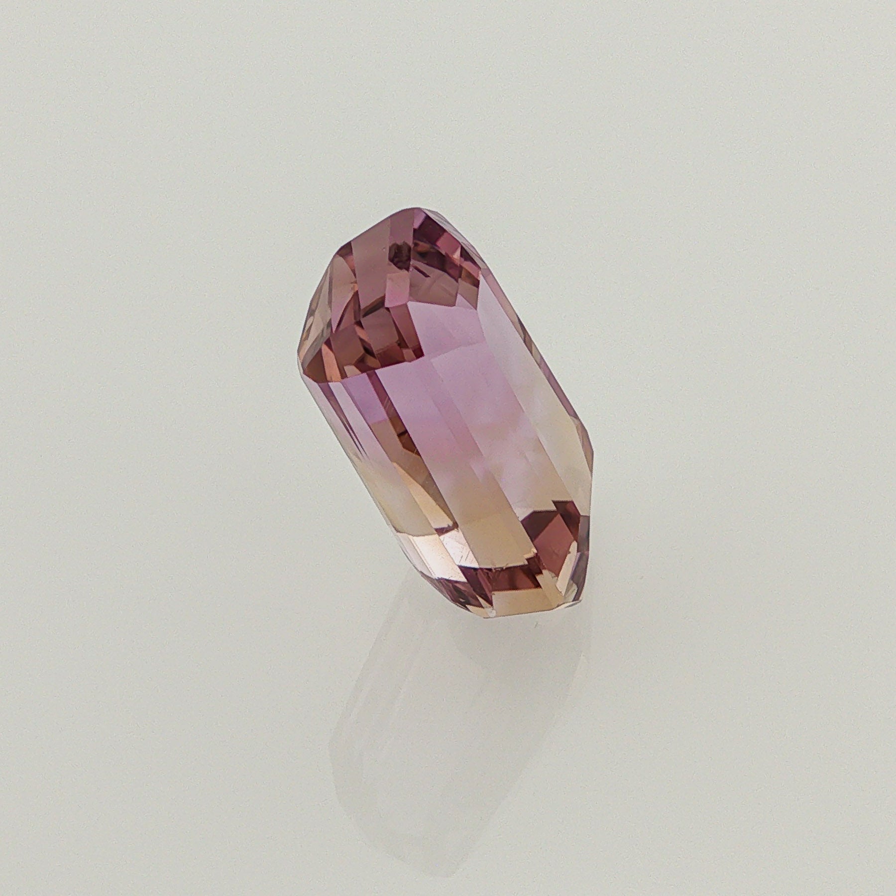 Natural ametrine, bicolor - purple / yellow, fancy cut, 11.76 ct, loose gemstone, view 4.