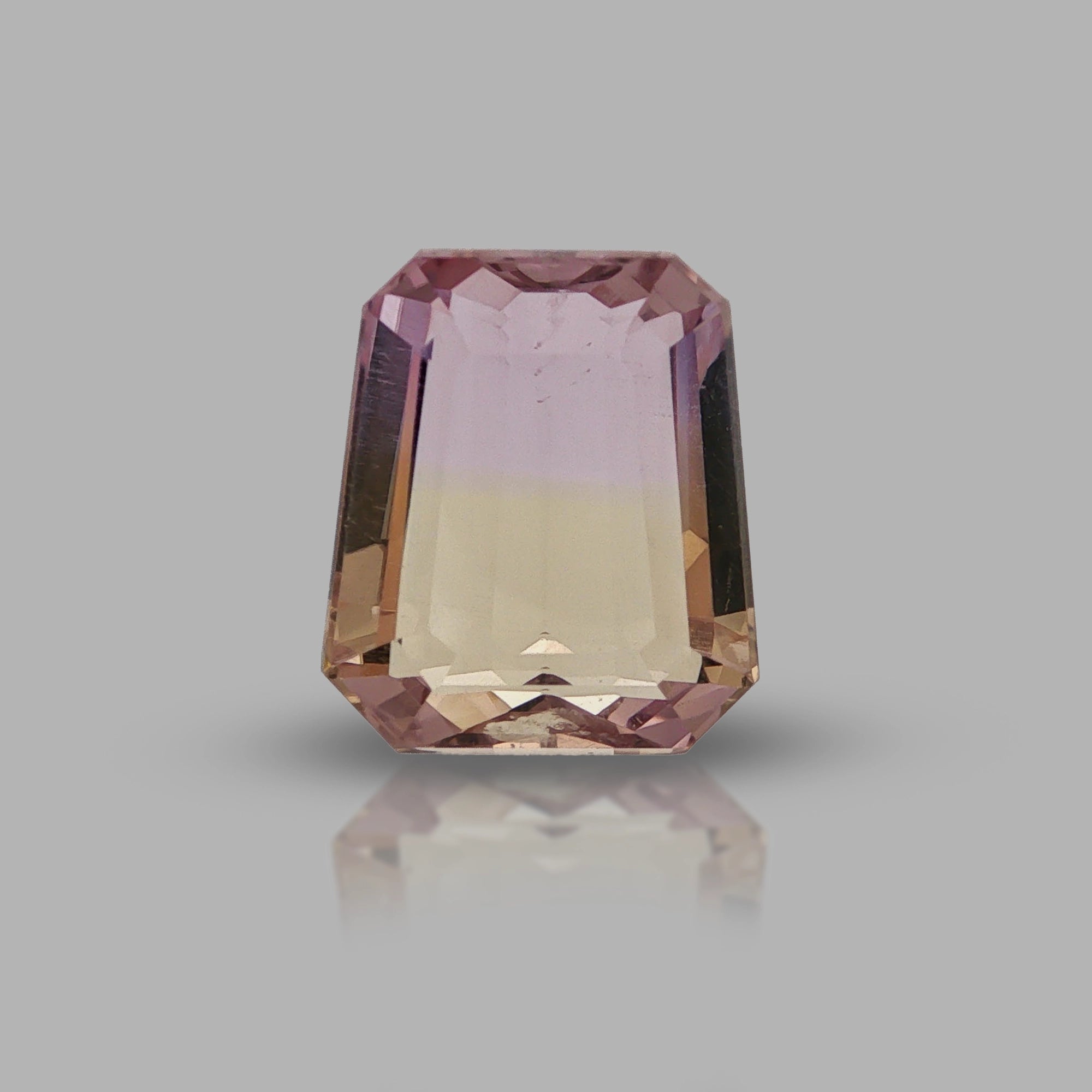 Natural ametrine, bicolor - purple / yellow, fancy cut, 11.87 ct, loose gemstone, view 5.