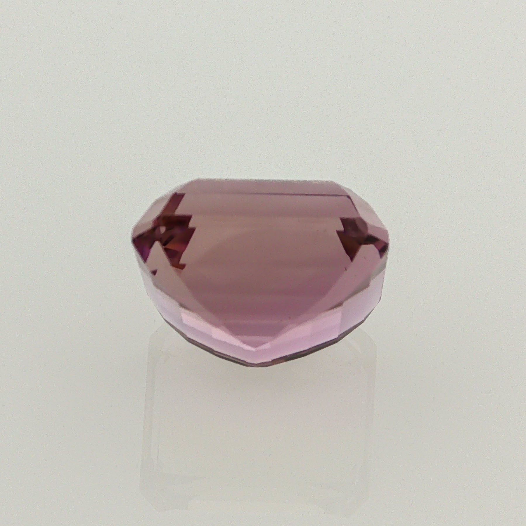 Natural ametrine, bicolor - vivid purple / vivid yellow, emerald cut, 11.93 ct, loose gemstone, view 3.