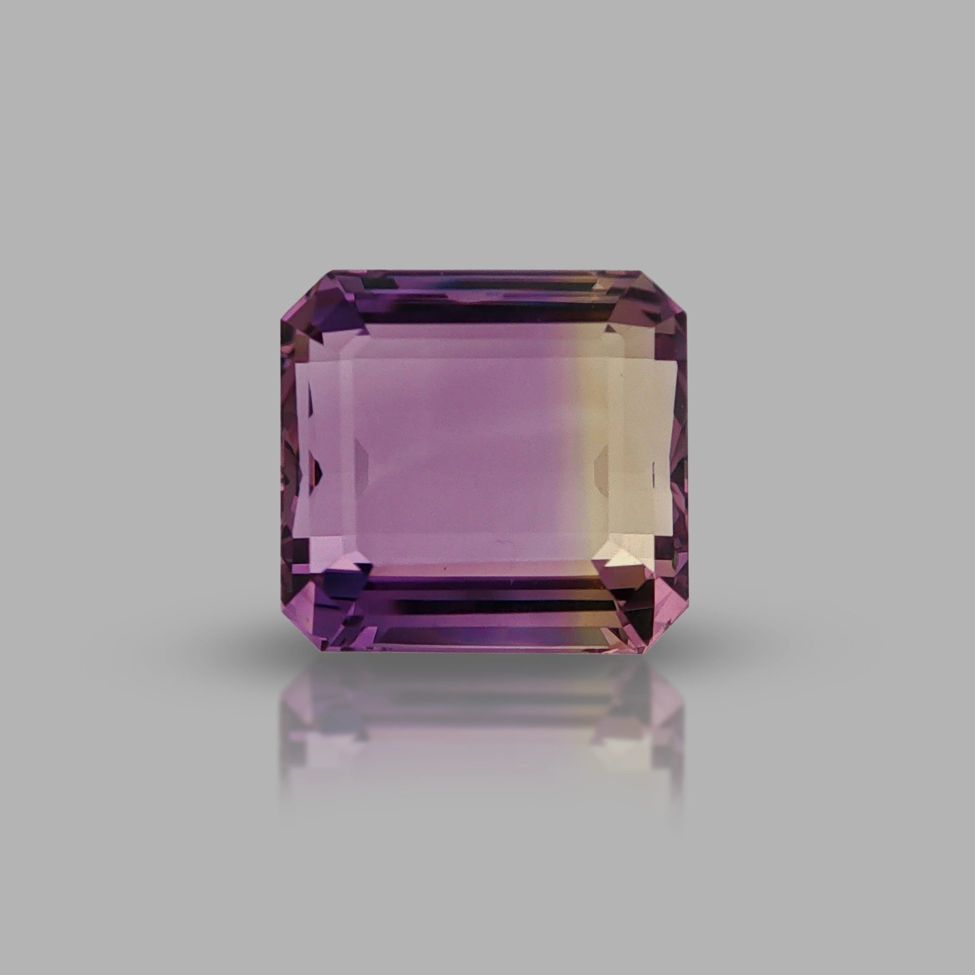 Natural ametrine, bicolor - purple / yellow, octagon cut, 12.27 ct, loose gemstone, view 5.