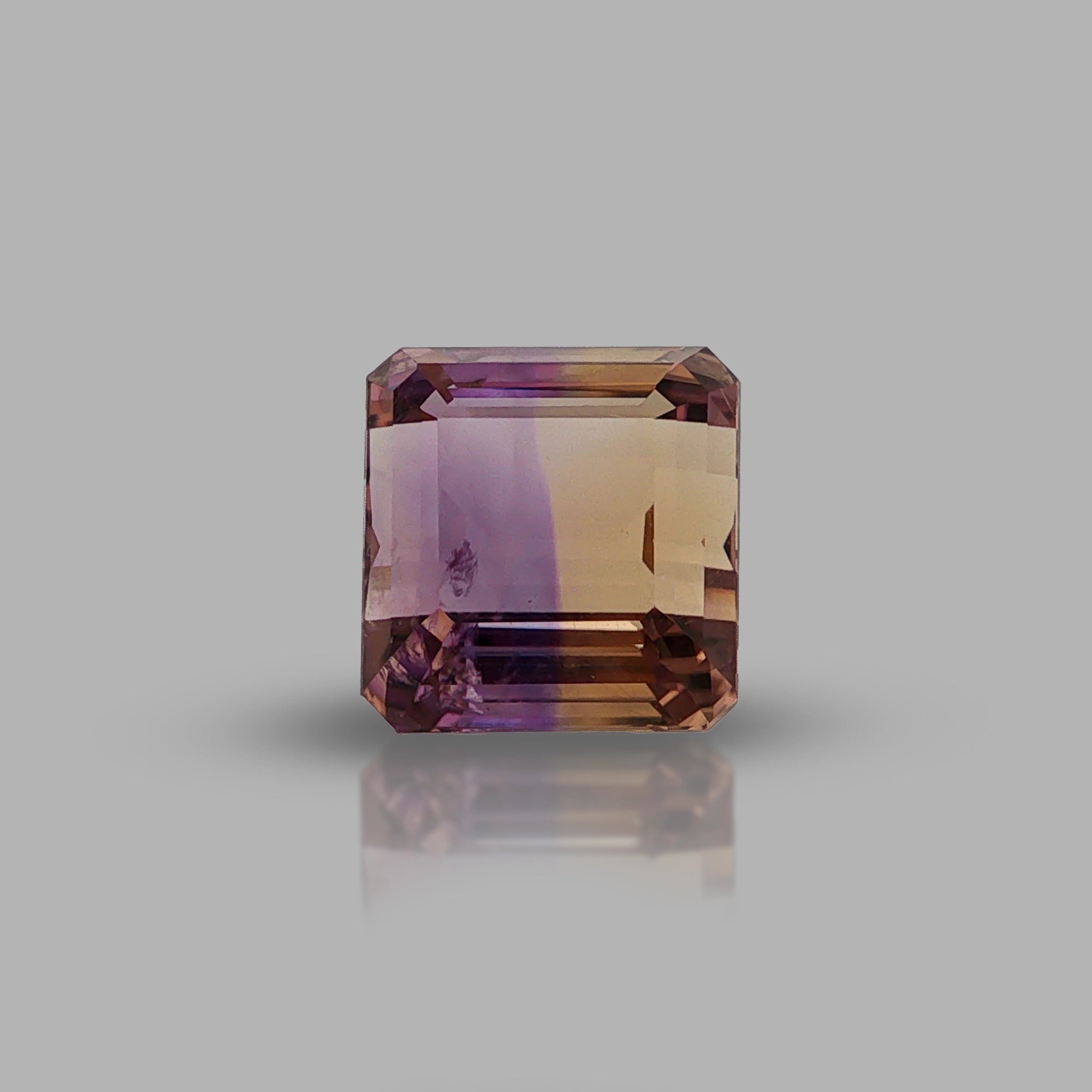 Natural ametrine, bicolor - purple / yellow, octagon cut, 12.78 ct, loose gemstone, view 5.