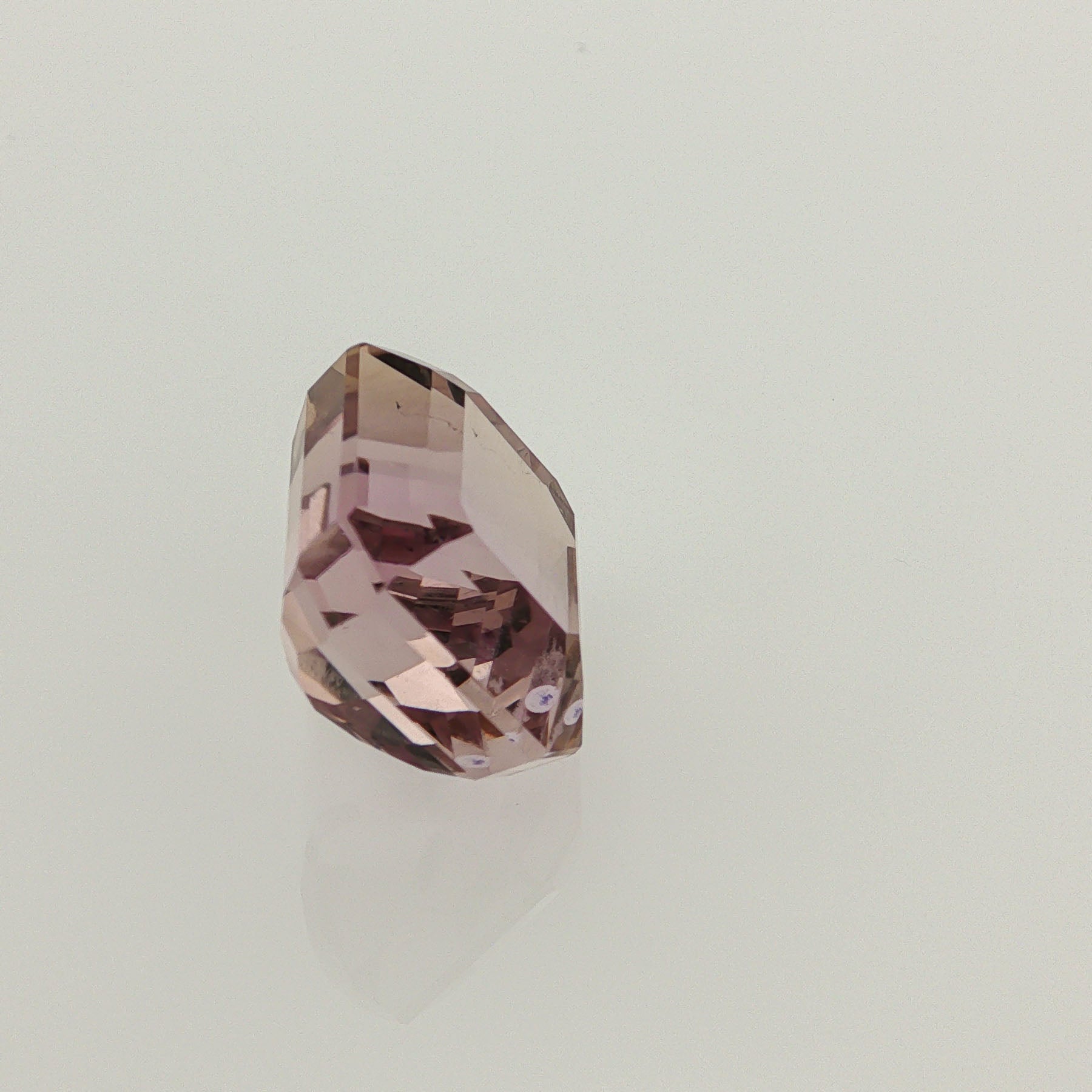 Natural ametrine, light purple / light yellow, emerald cut, 12.79 ct, loose gemstone, view 4.