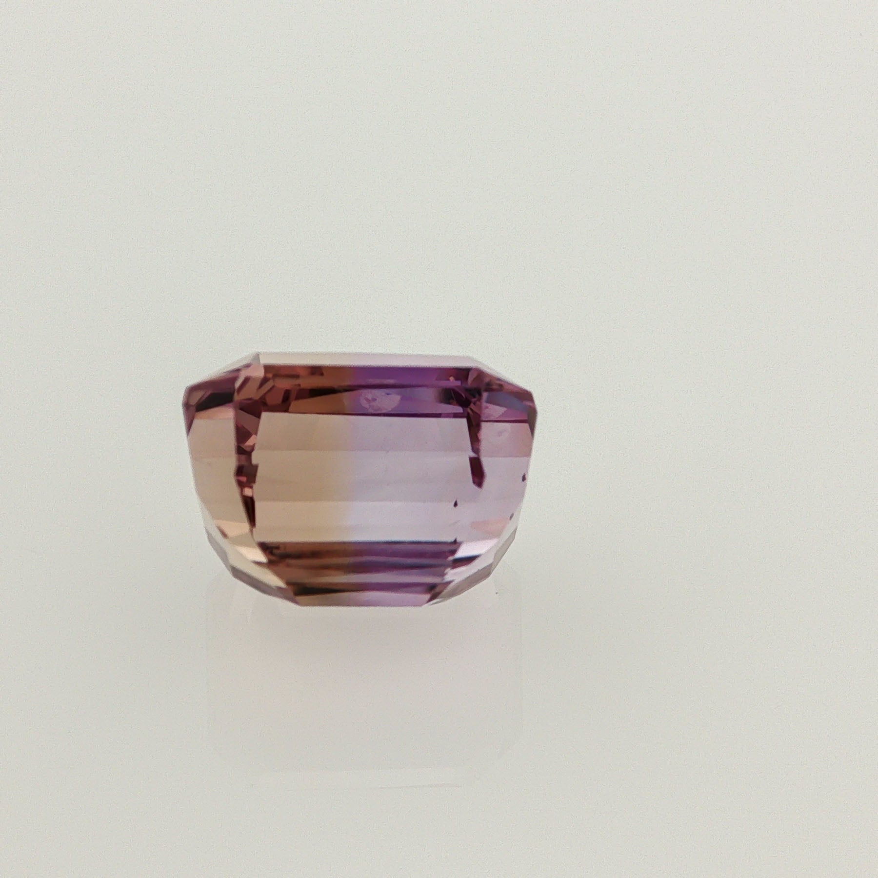 Natural ametrine, bicolor - purple / yellow, octagon cut, 12.86 ct, loose gemstone, view 3.