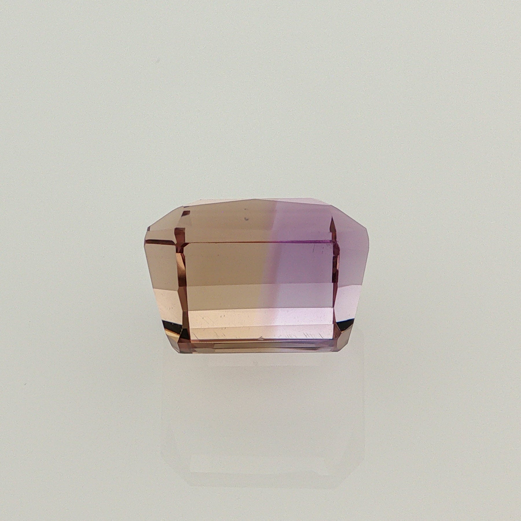 Natural ametrine, bicolor - purple / yellow, octagon cut, 13.27 ct, loose gemstone, view 3.