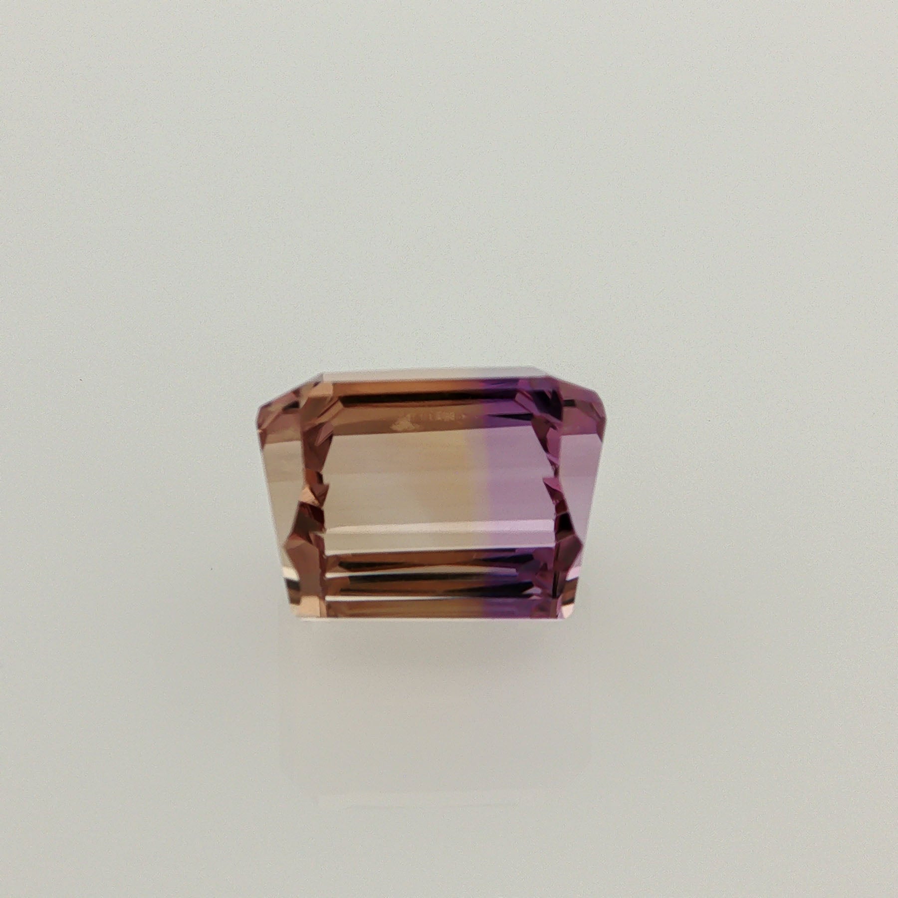 Natural ametrine, light purple / light yellow, octagon cut, 13.39 ct, loose gemstone, view 3.