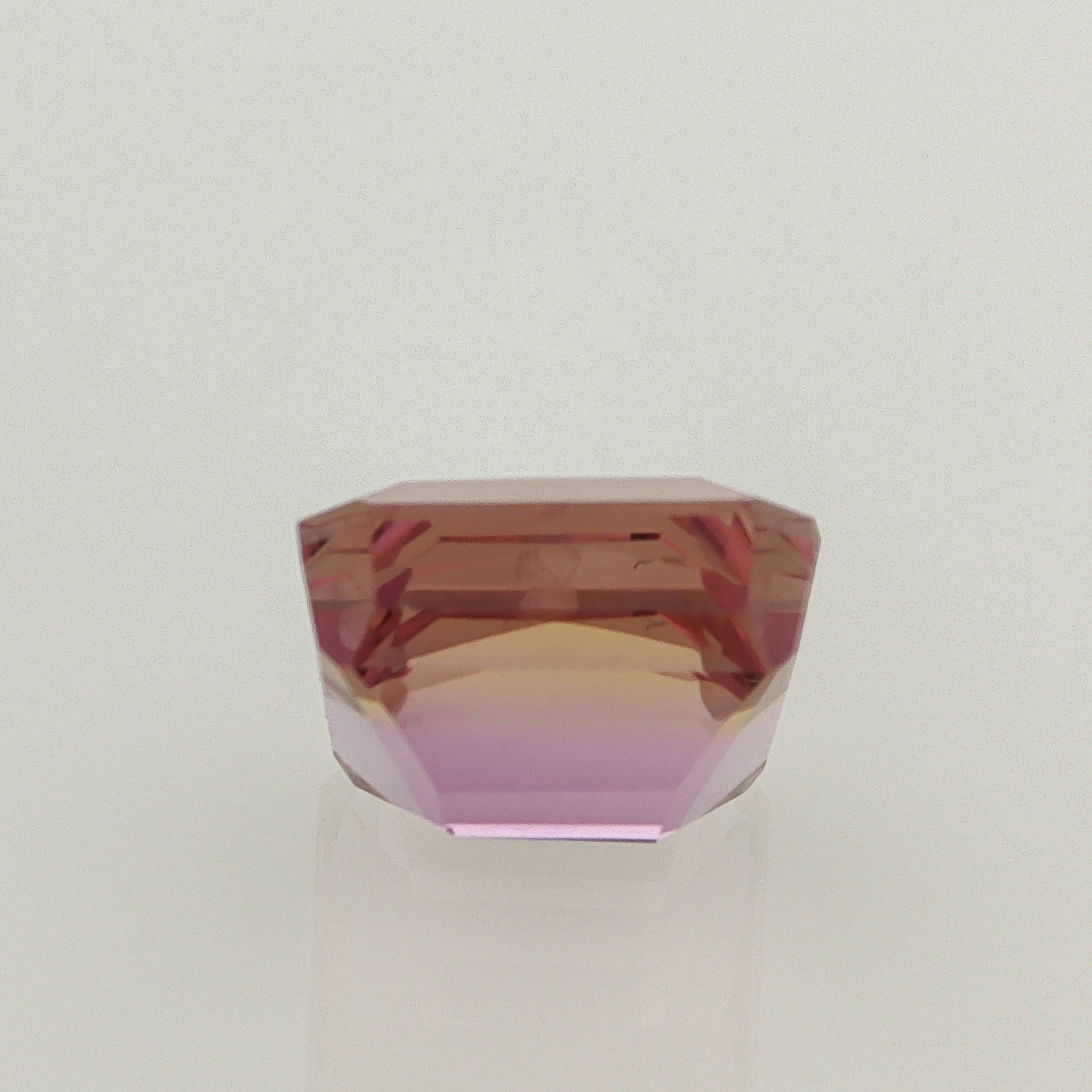Natural ametrine, light purple / light yellow, octagon cut, 13.76 ct, loose gemstone, view 3.