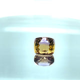 Natural Ametrine 13.20 ct – Bicolor, Cushion Cut, Light Violet / Orange Yellow, Untreated