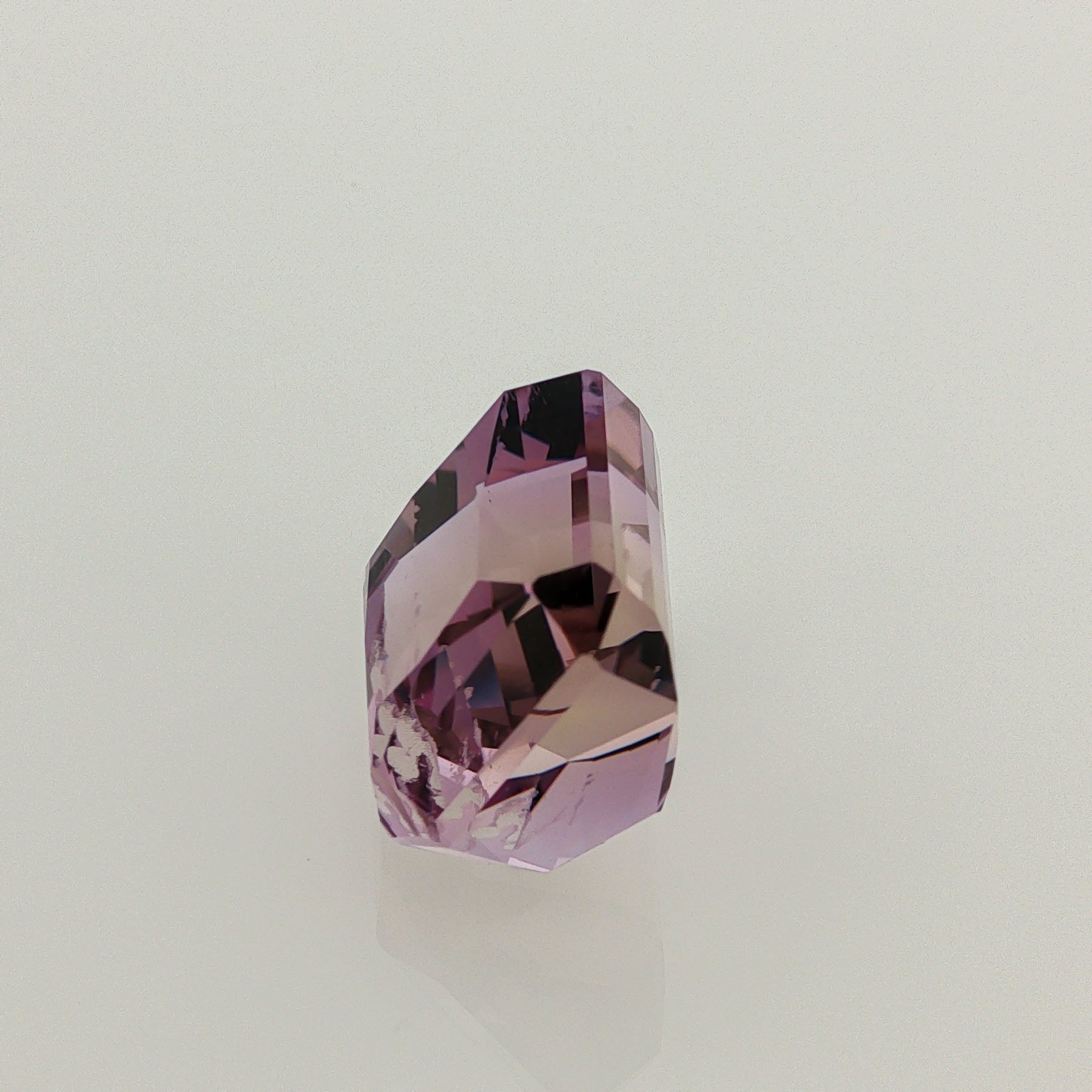 Natural ametrine, bicolor - purple / yellow, octagon cut, 14.79 ct, loose gemstone, view 2.