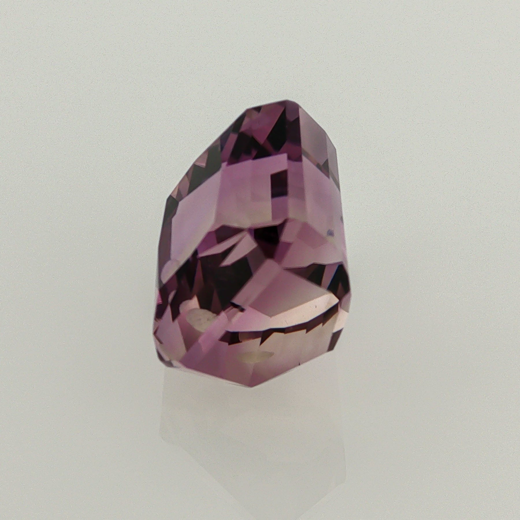 Natural ametrine, bicolor - vivid purple / vivid yellow, octagon cut, 16.11 ct, loose gemstone, view 2.