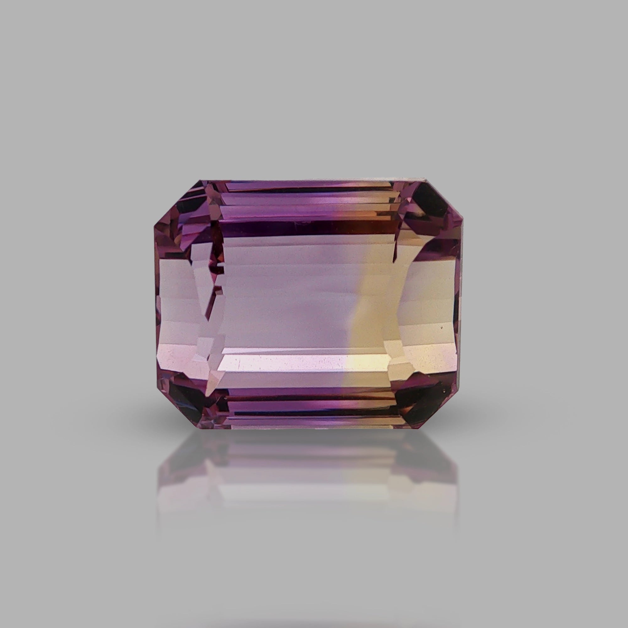 Natural ametrine, bicolor - purple / yellow, octagon cut, 16.22 ct, loose gemstone, view 5.