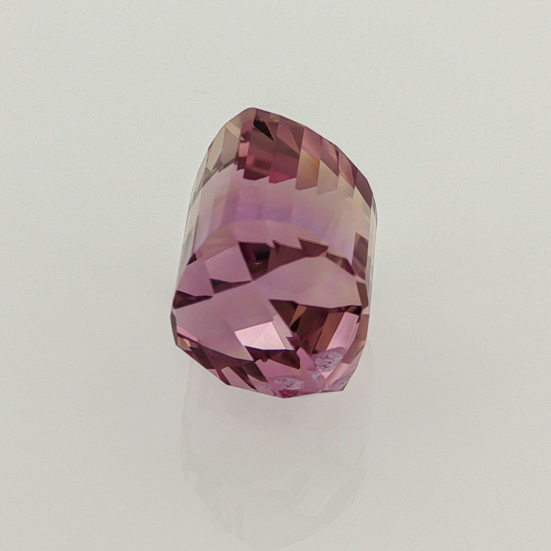 Natural ametrine, bicolor - purple / yellow, octagon cut, 16.22 ct, loose gemstone, view 4.