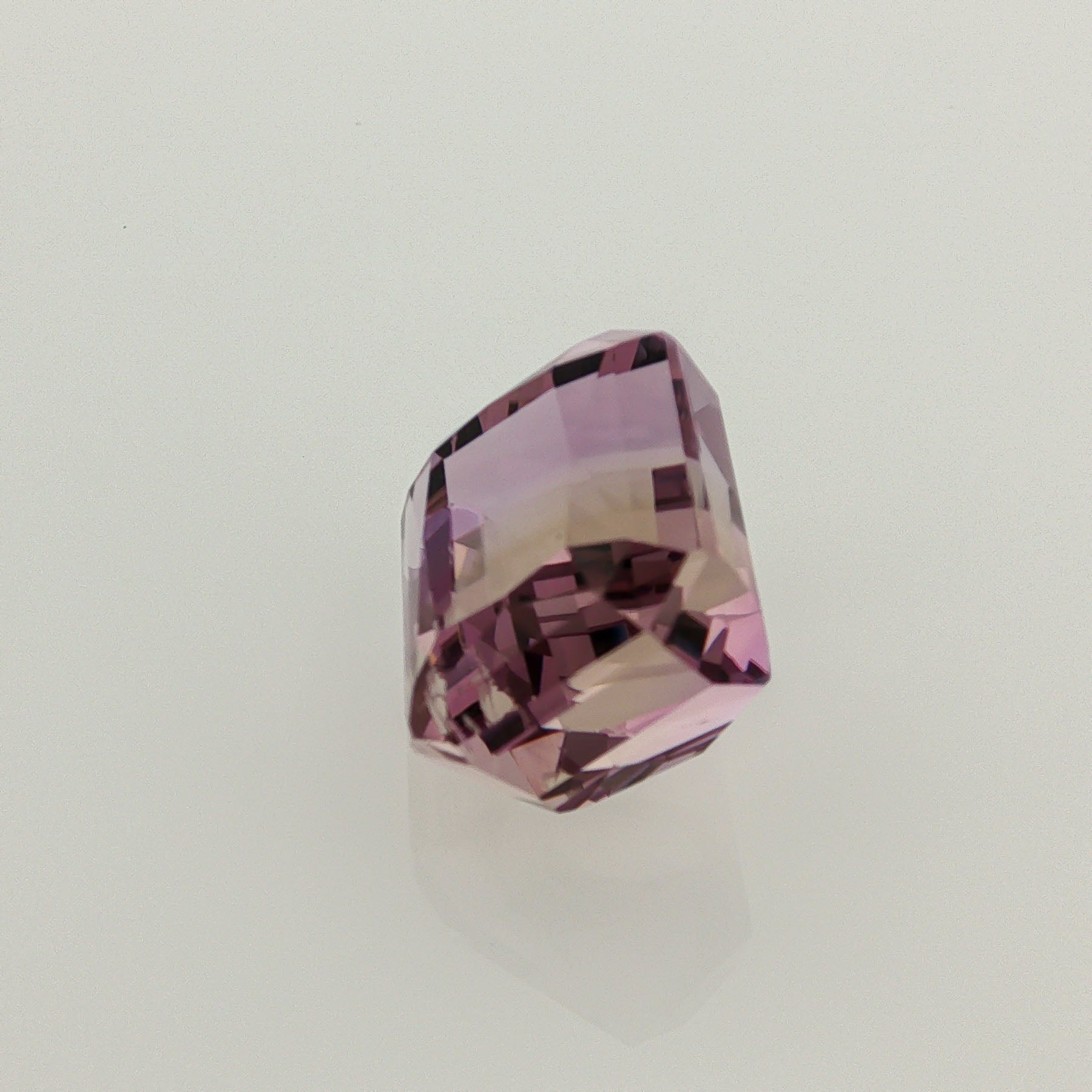 Natural ametrine, bicolor - purple / yellow, octagon cut, 16.35 ct, loose gemstone, view 2.