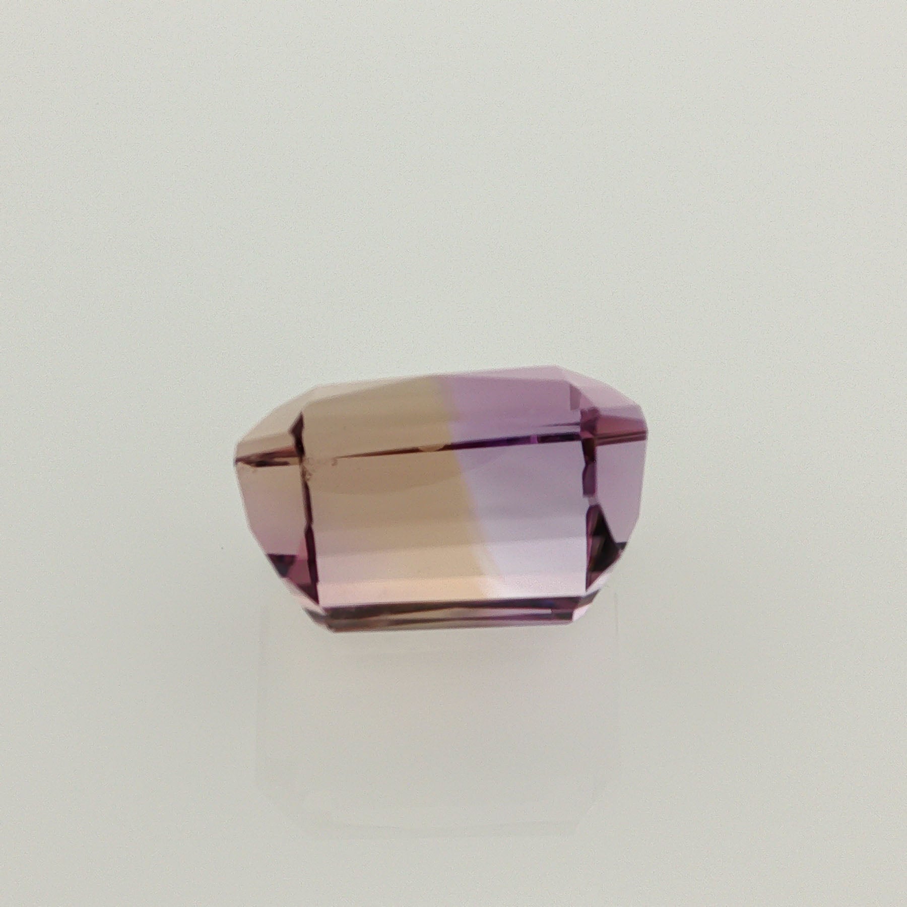 Natural ametrine, bicolor - purple / yellow, octagon cut, 16.35 ct, loose gemstone, view 3.