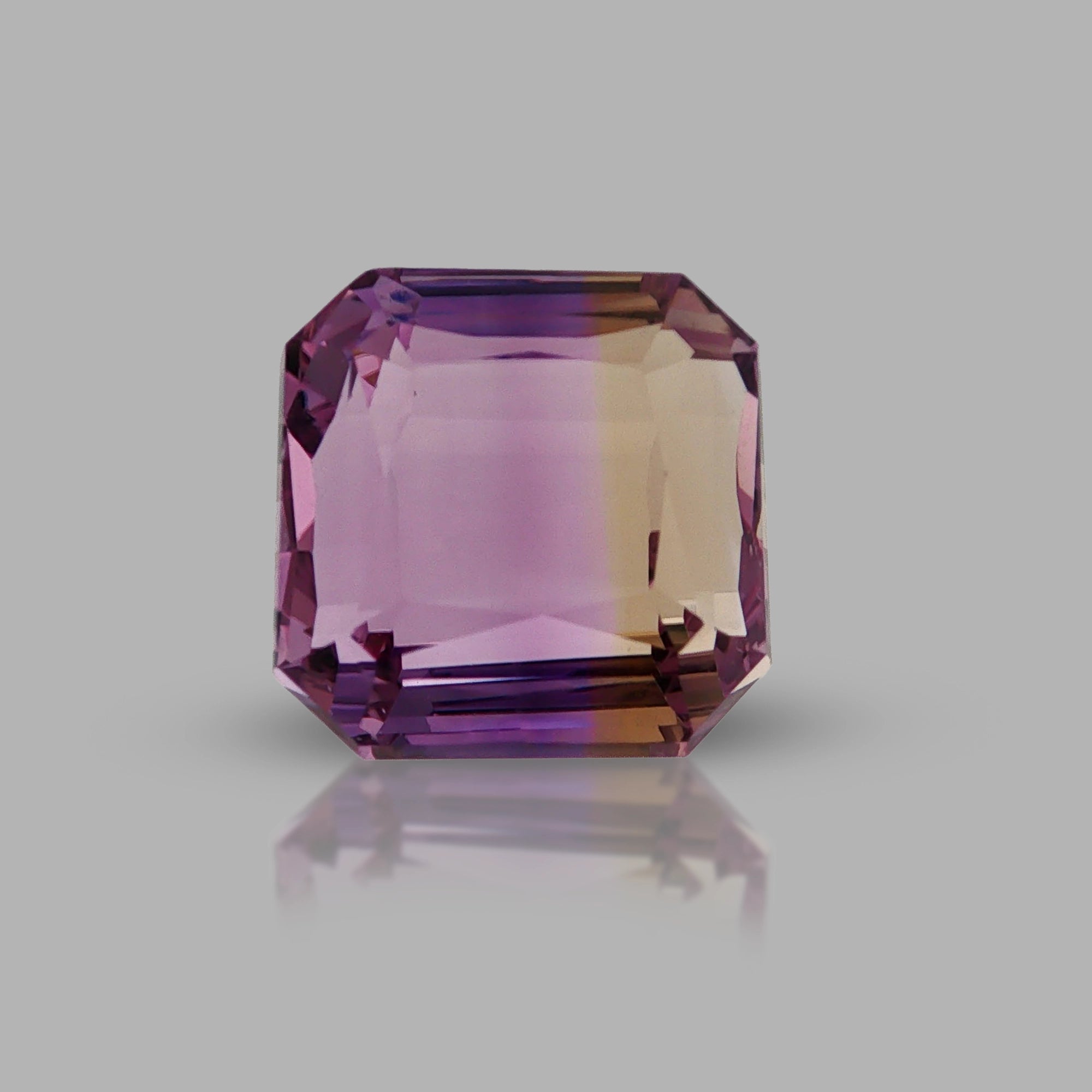 Natural ametrine, light purple / light yellow, octagon cut, 16.36 ct, loose gemstone, view 5.