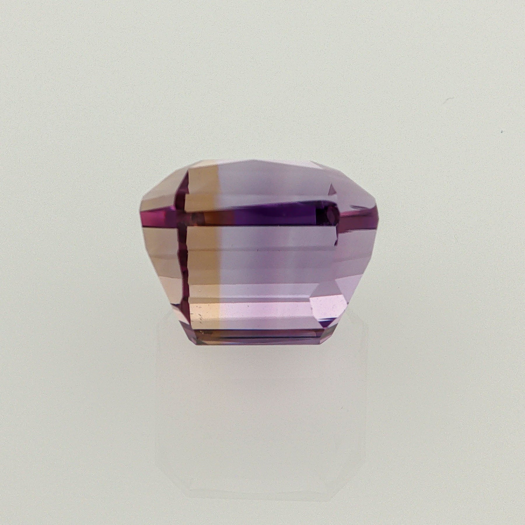 Natural ametrine, light purple / light yellow, octagon cut, 16.36 ct, loose gemstone, view 3.