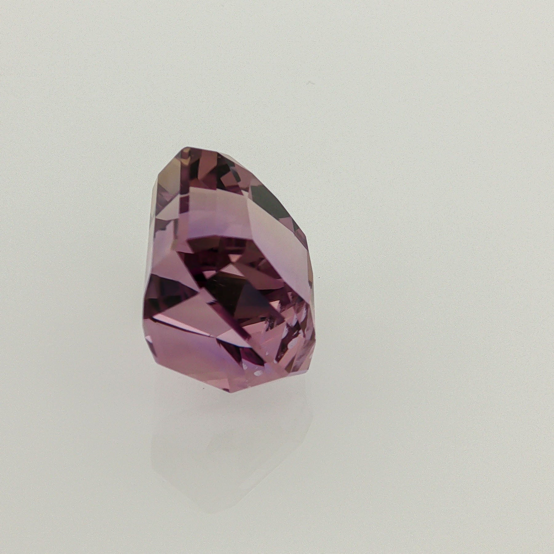 Natural ametrine, bicolor - vivid purple / vivid yellow, octagon cut, 16.58 ct, loose gemstone.