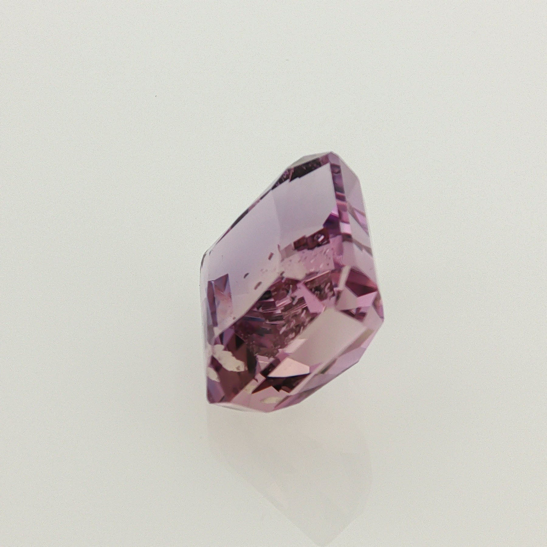 Natural ametrine, bicolor - vivid purple / vivid yellow, octagon cut, 17.13 ct, loose gemstone, view 2.
