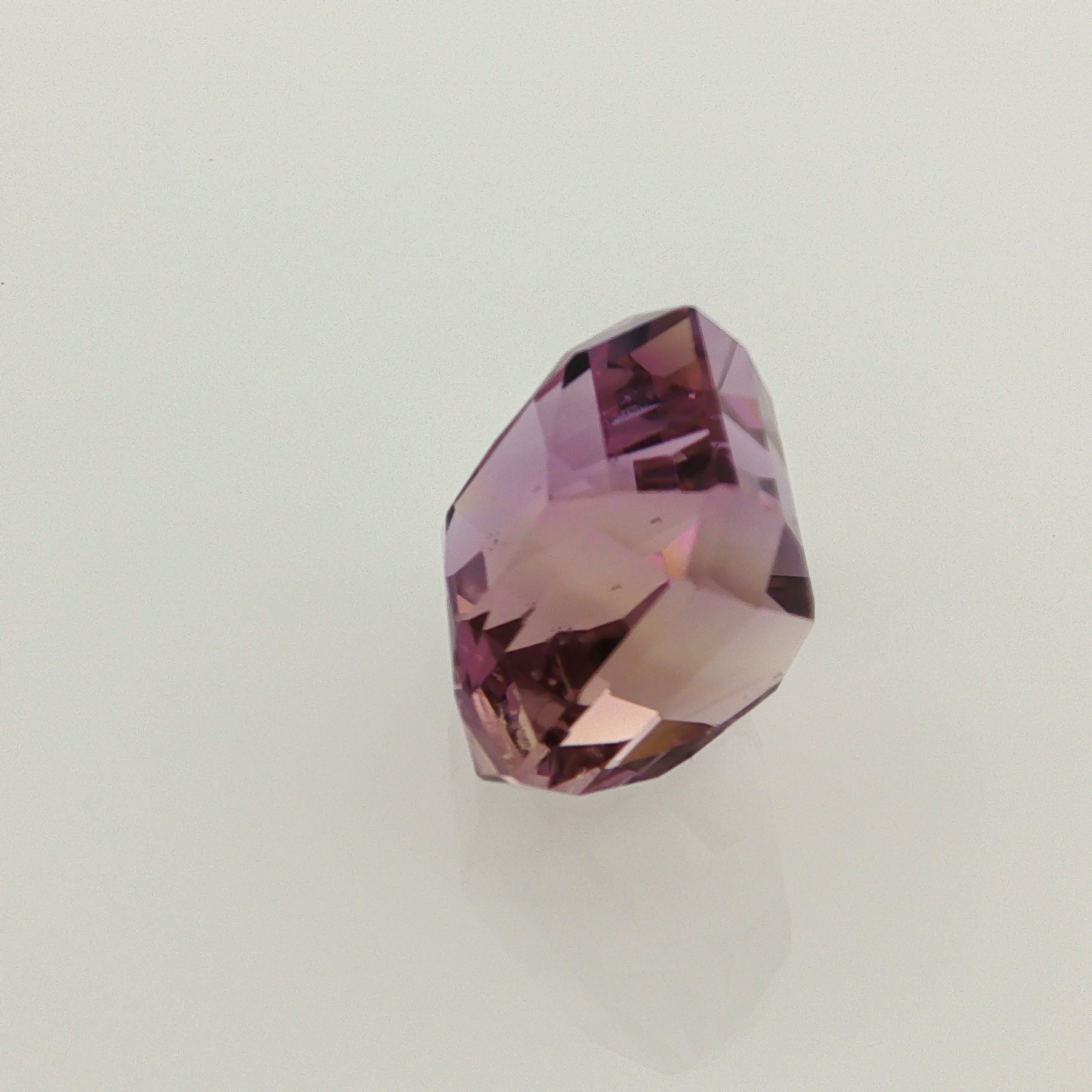 Natural ametrine, bicolor - purple / yellow, octagon cut, 17.5 ct, loose gemstone, view 2.