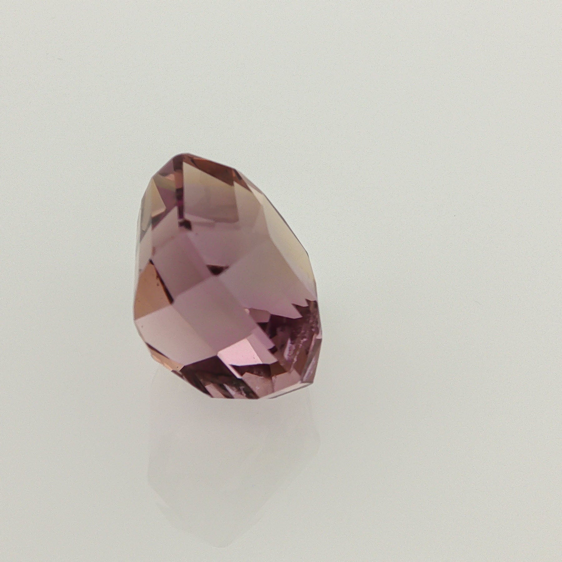 Natural ametrine, bicolor - purple / yellow, octagon cut, 17.5 ct, loose gemstone, view 4.