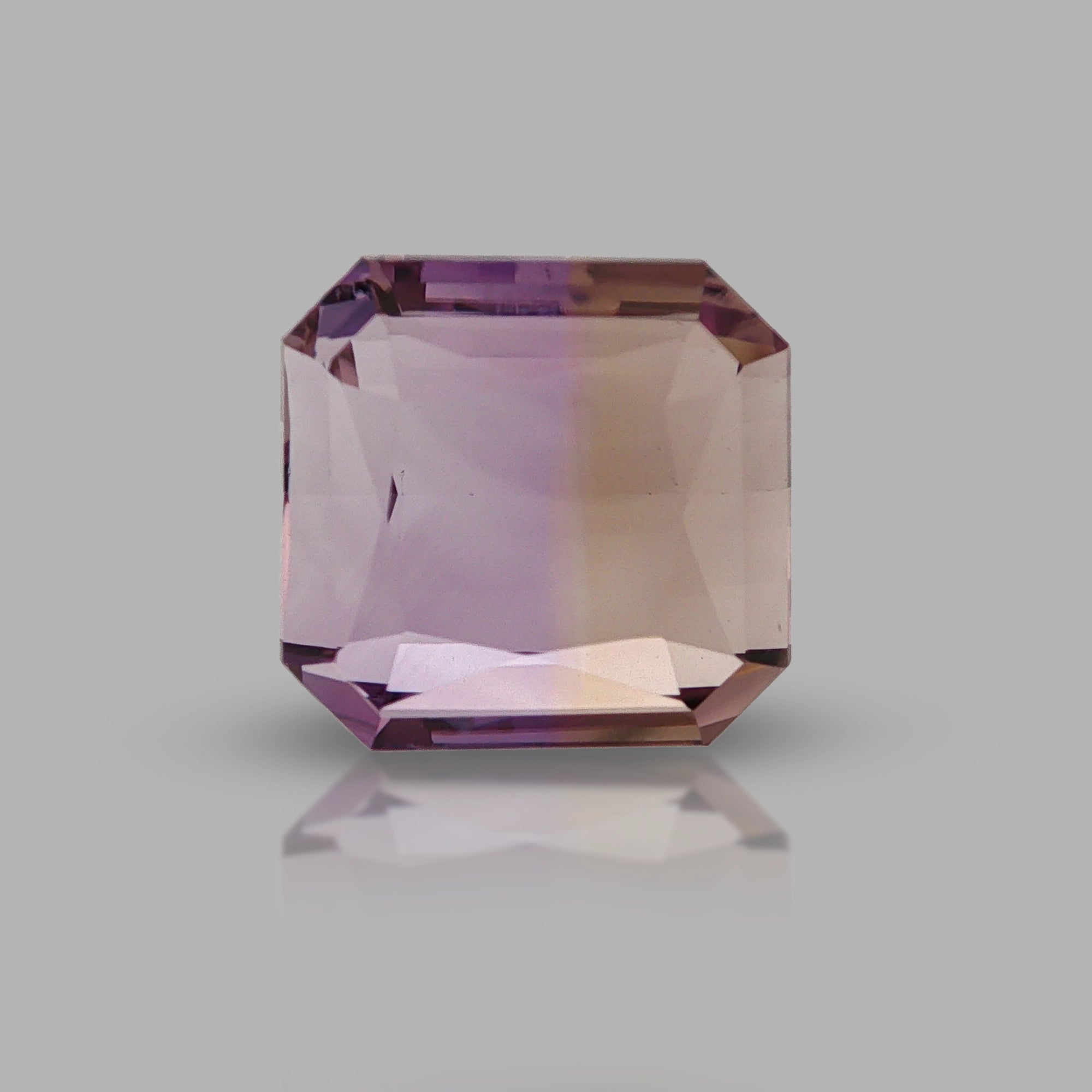 Natural ametrine, light purple / light yellow, octagon cut, 19.6 ct, loose gemstone, view 5.
