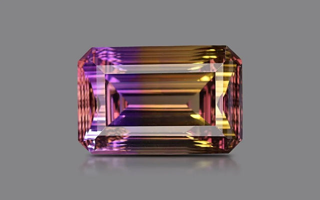 Natural Ametrine 20.69 ct – Violet/Yellow, Octagonal Cut, AGR Certified