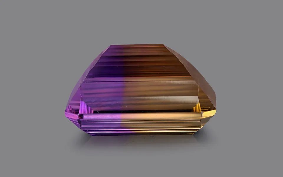 Natural Ametrine 20.69 ct – Violet/Yellow, Octagonal Cut, AGR Certified