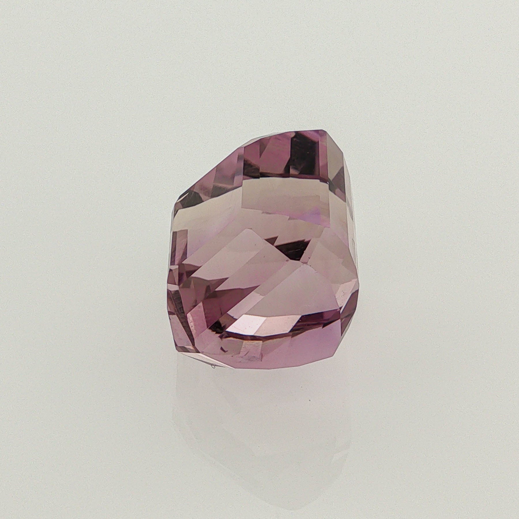 Natural ametrine, bicolor - purple / yellow, octagon cut, 21.86 ct, loose gemstone, view 2.
