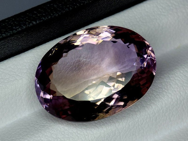 Natural Ametrine 21.62 ct – Purple - Yellow, Oval Cut, Untreated, Bolivia
