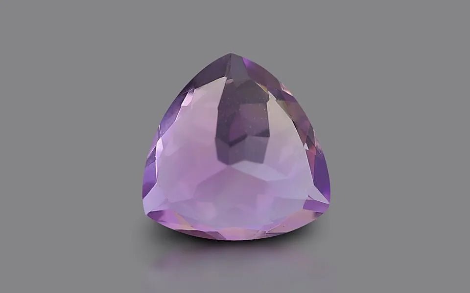 Natural Ametrine 3.30 ct – Triangle Cut, Violet/Yellow, Untreated, GEMTRUE Certified