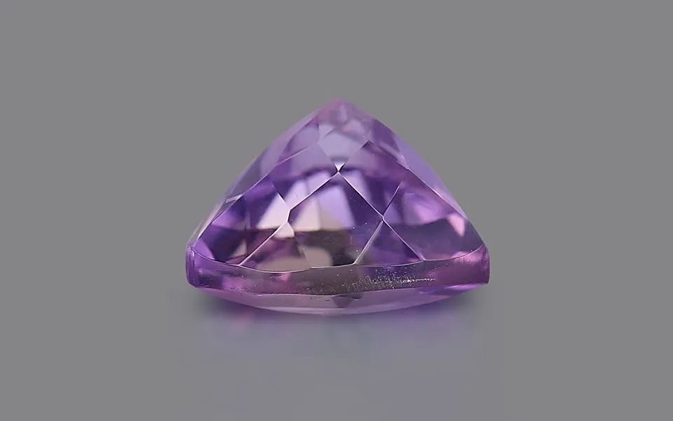 Natural Ametrine 3.30 ct – Triangle Cut, Violet/Yellow, Untreated, GEMTRUE Certified
