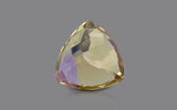 Natural Ametrine 3.52 ct – Triangle Cut, Violet/Yellow, Untreated, GEMTRUE Certified