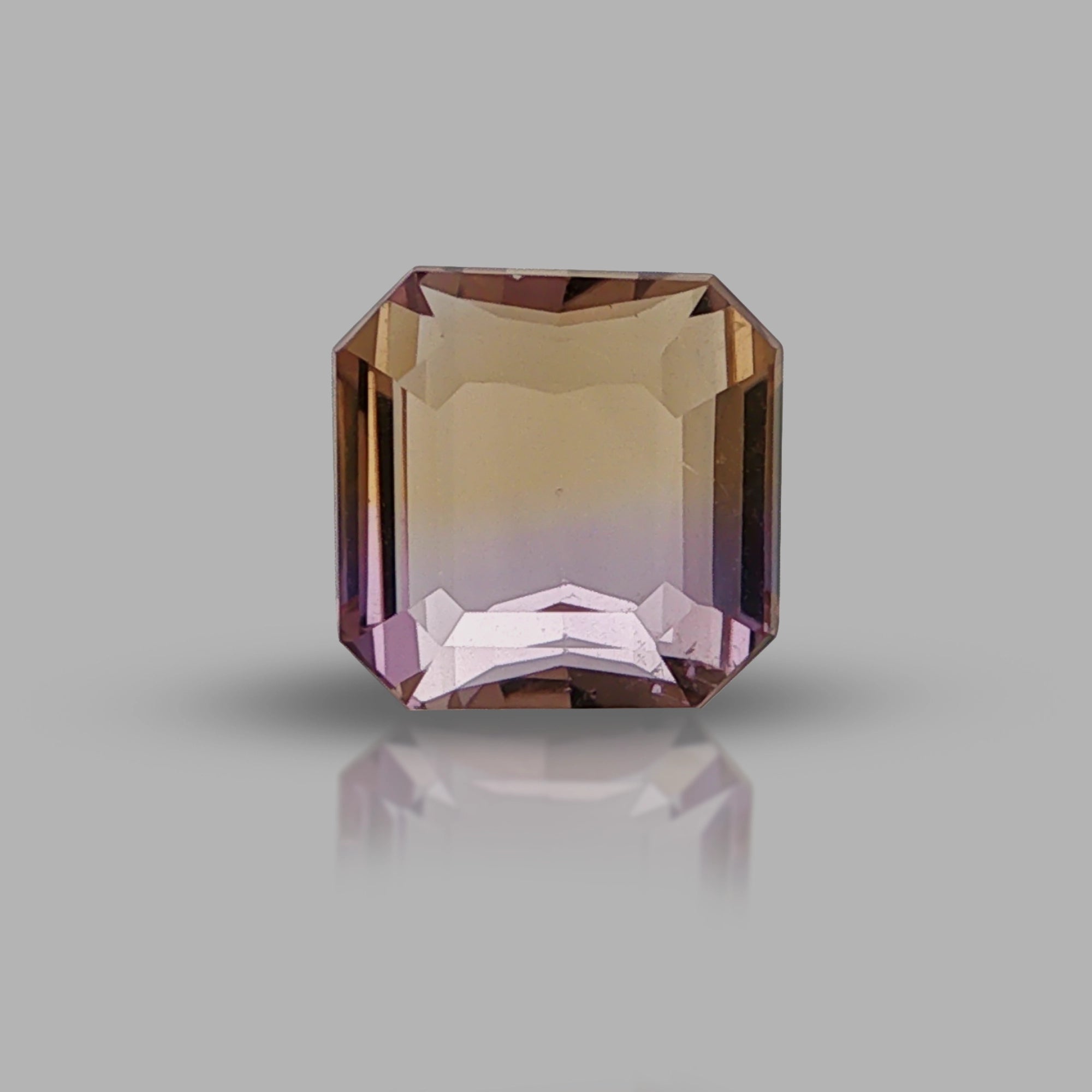 Natural Ametrine 6.32 ct – Purple/Yellow, Octagonal Cut, Untreated