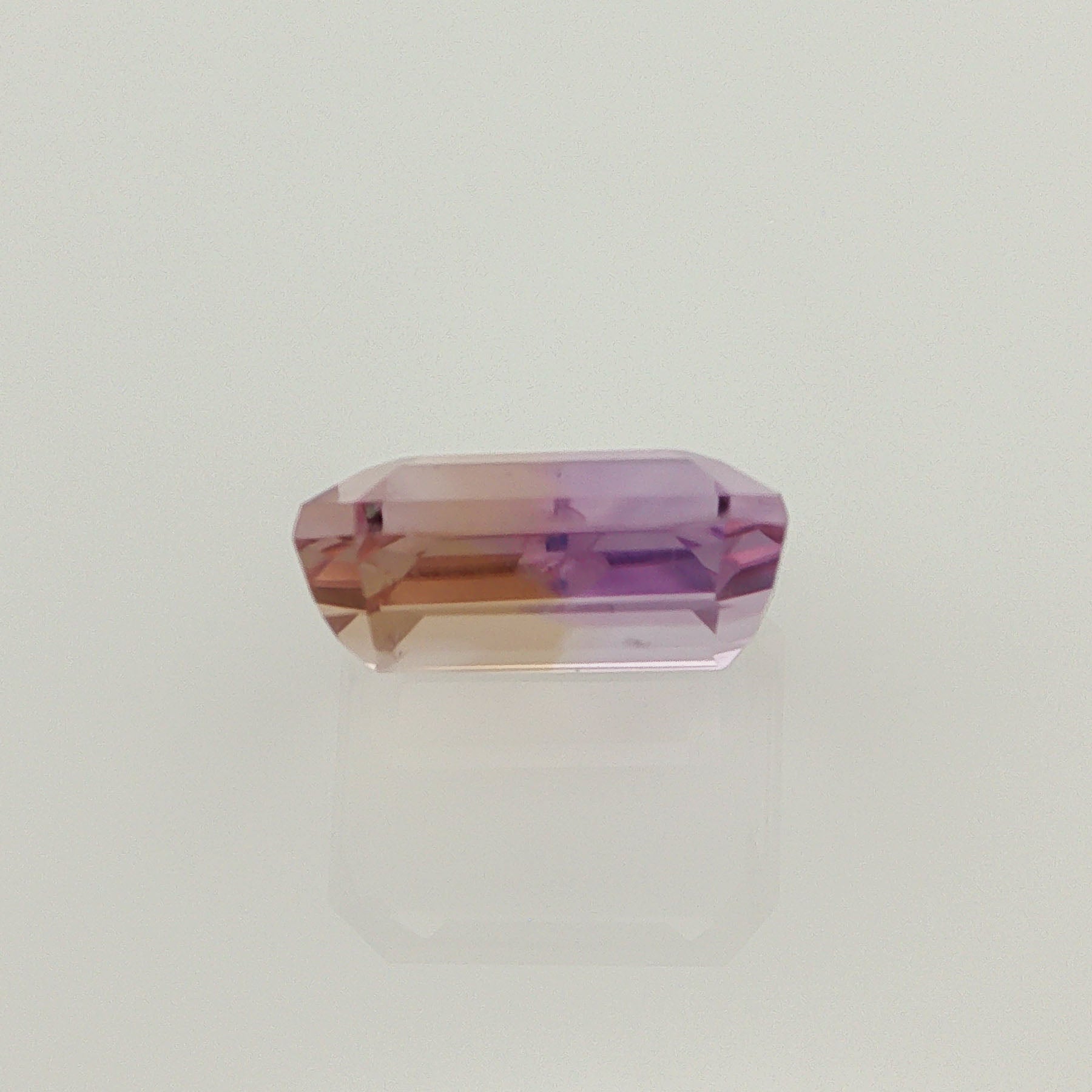 Natural ametrine, light purple / light yellow, octagon cut, 7.46 ct, loose gemstone, view 4.