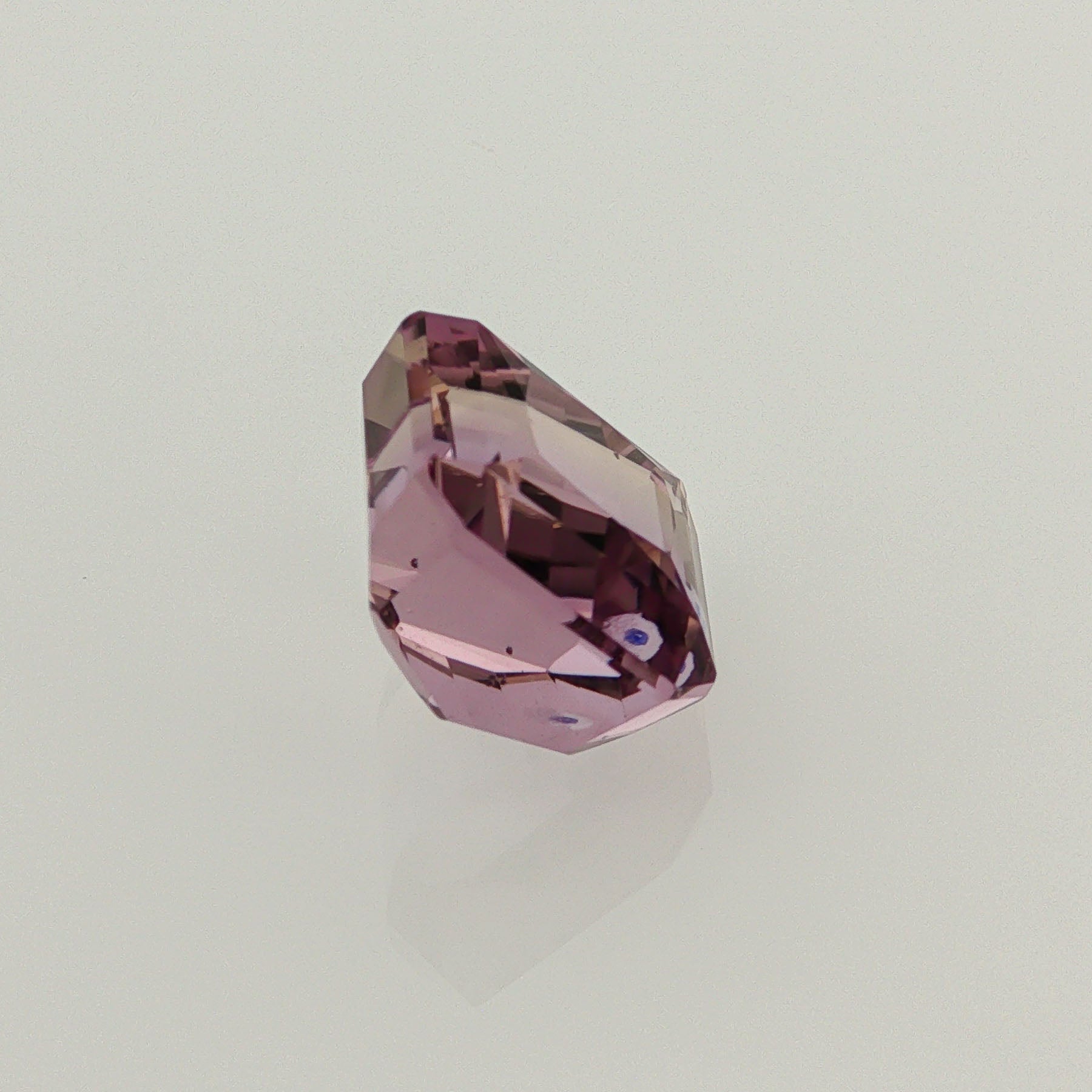 Natural ametrine, bicolor - purple / yellow, octagon cut, 7.76 ct, loose gemstone, view 4.