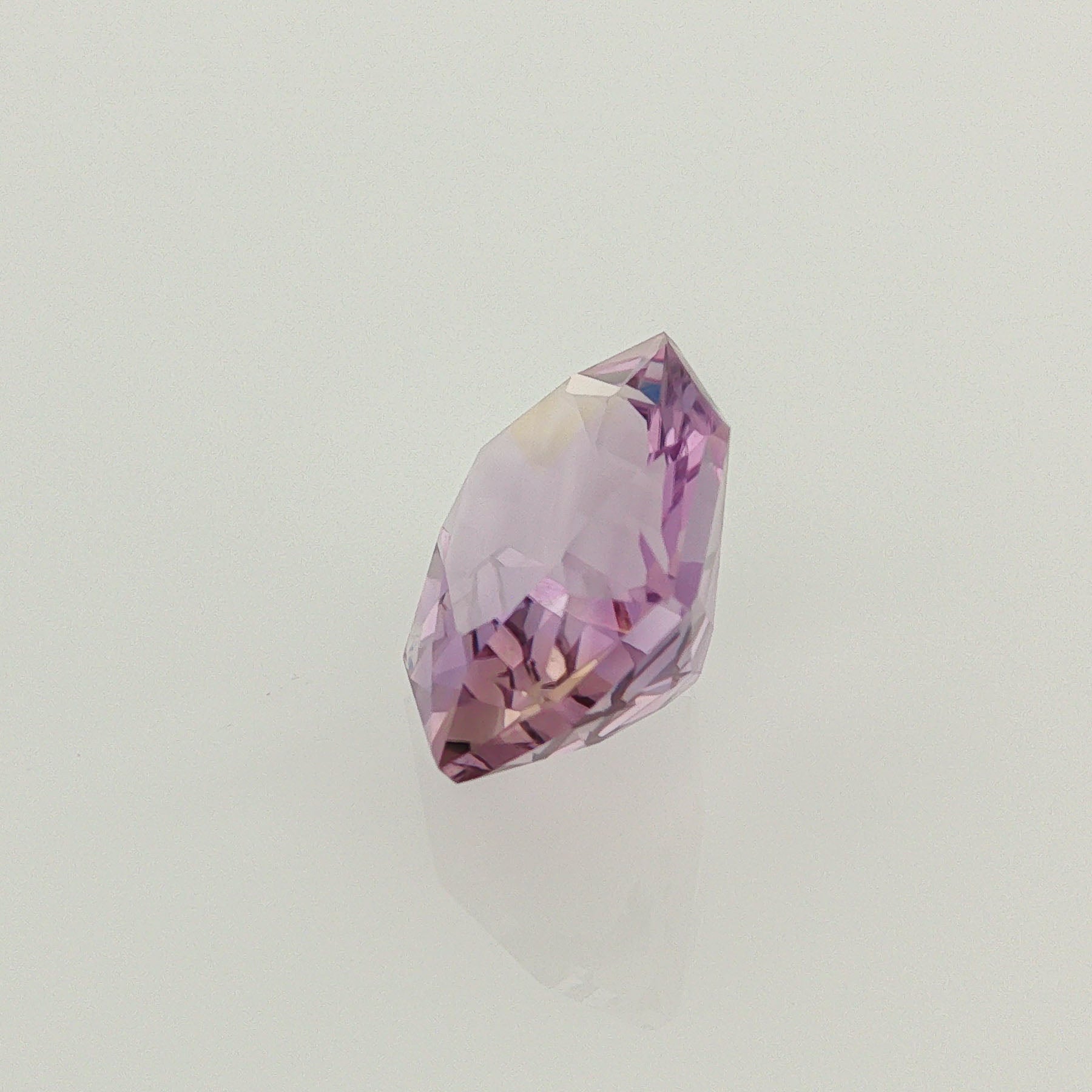 Natural ametrine, light purple / light yellow, fancy cut, 7.93 ct, loose gemstone, view 2.