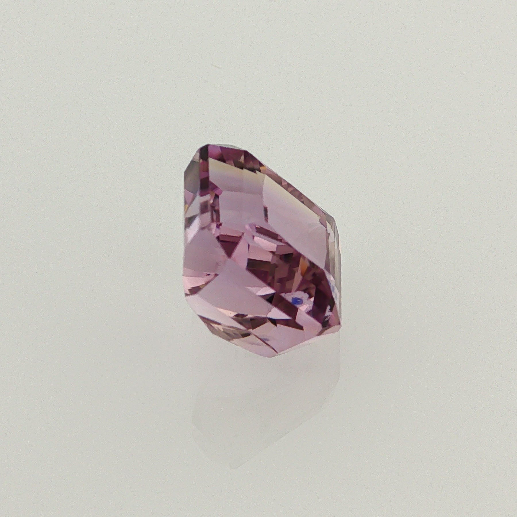 Natural ametrine, bicolor - purple / yellow, octagon cut, 8.3 ct, loose gemstone, view 4.