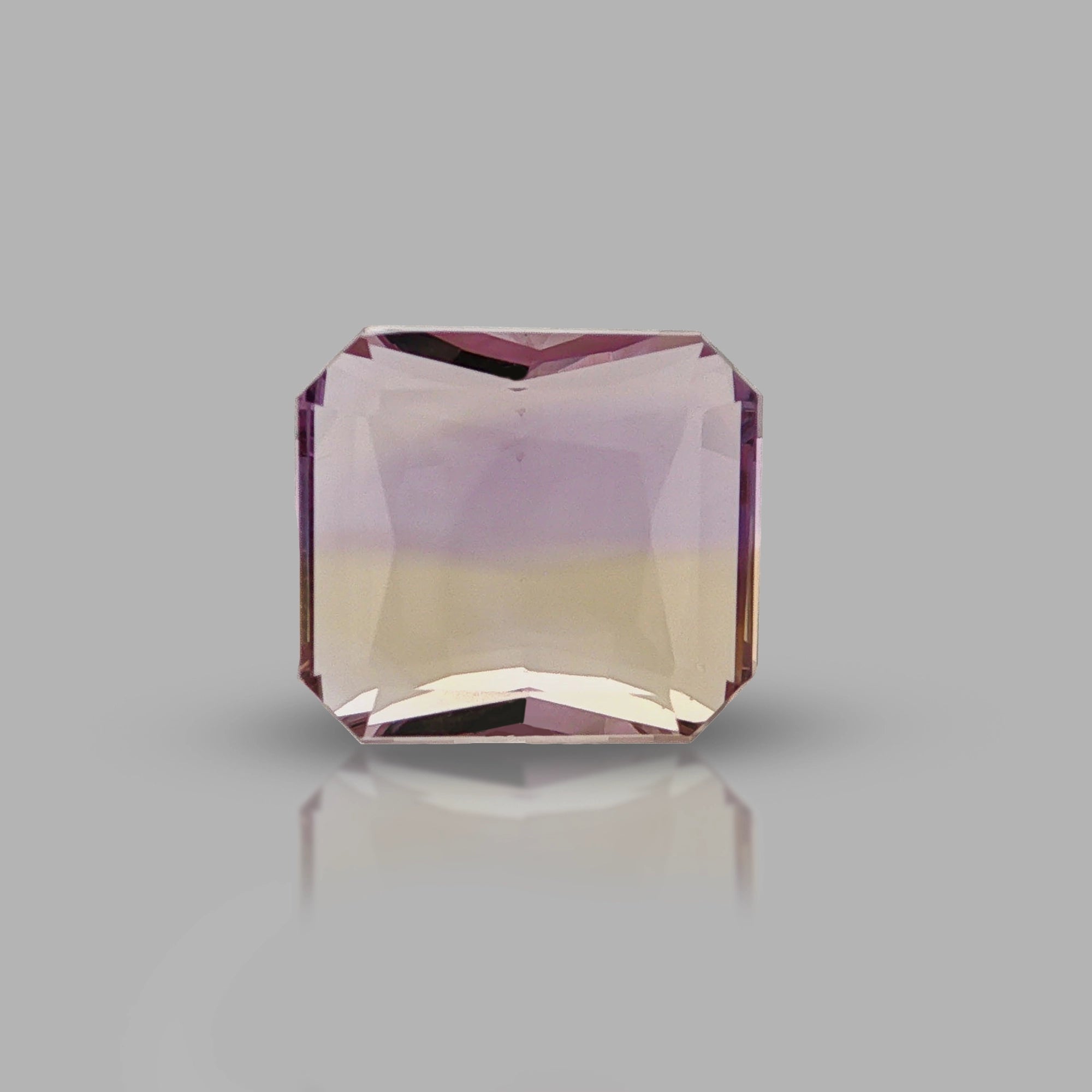 Natural ametrine, bicolor - purple / yellow, octagon cut, 8.48 ct, loose gemstone, view 5.