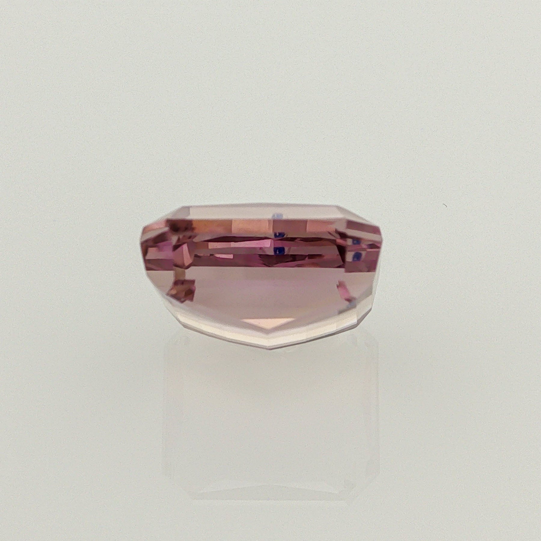 Natural ametrine, bicolor - purple / yellow, octagon cut, 8.48 ct, loose gemstone, view 3.