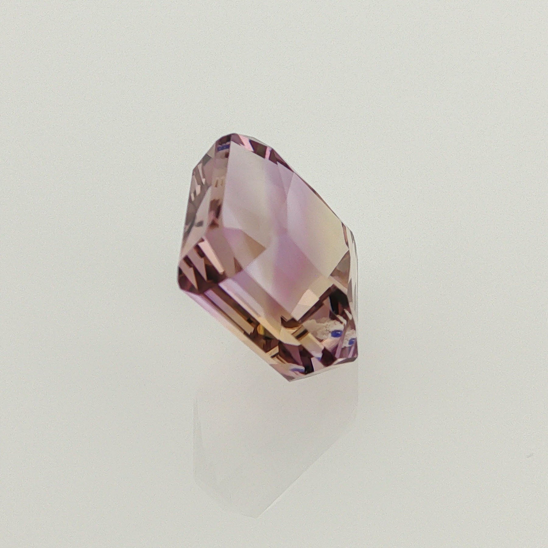 Natural ametrine, bicolor - purple / yellow, octagon cut, 8.48 ct, loose gemstone, view 4.