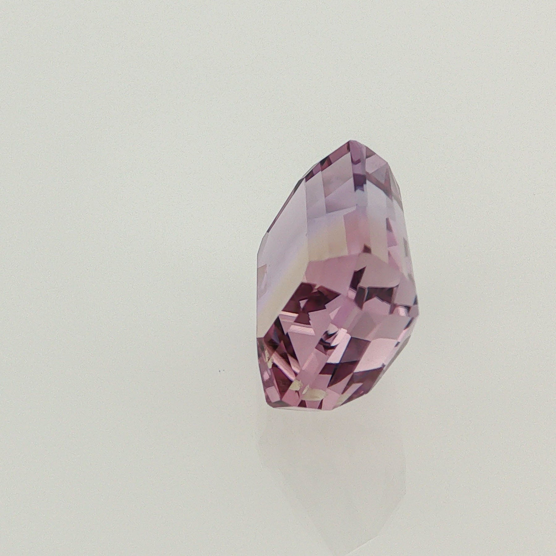 Natural ametrine, bicolor - purple / yellow, emerald cut, 8.87 ct, loose gemstone, view 2.