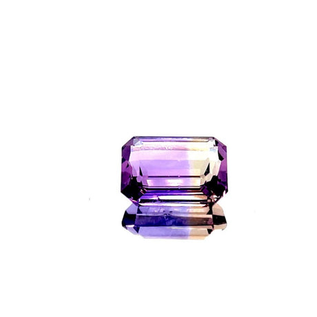 Natural Ametrine 8.24 ct – Purple/Yellow, Emerald Cut, Untreated