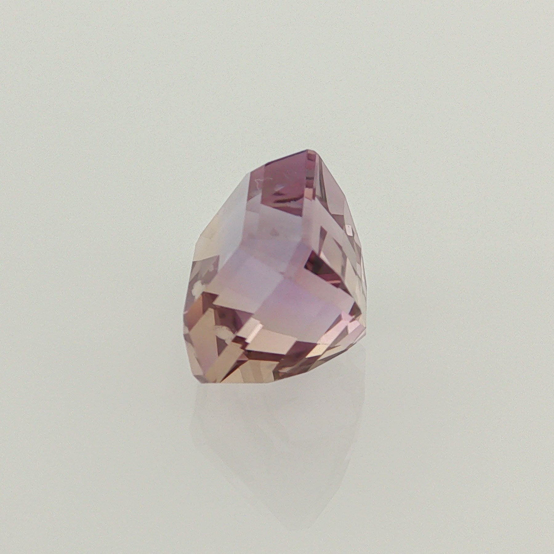 Natural ametrine, light purple / light yellow, octagon cut, 9.72 ct, loose gemstone, view 2.