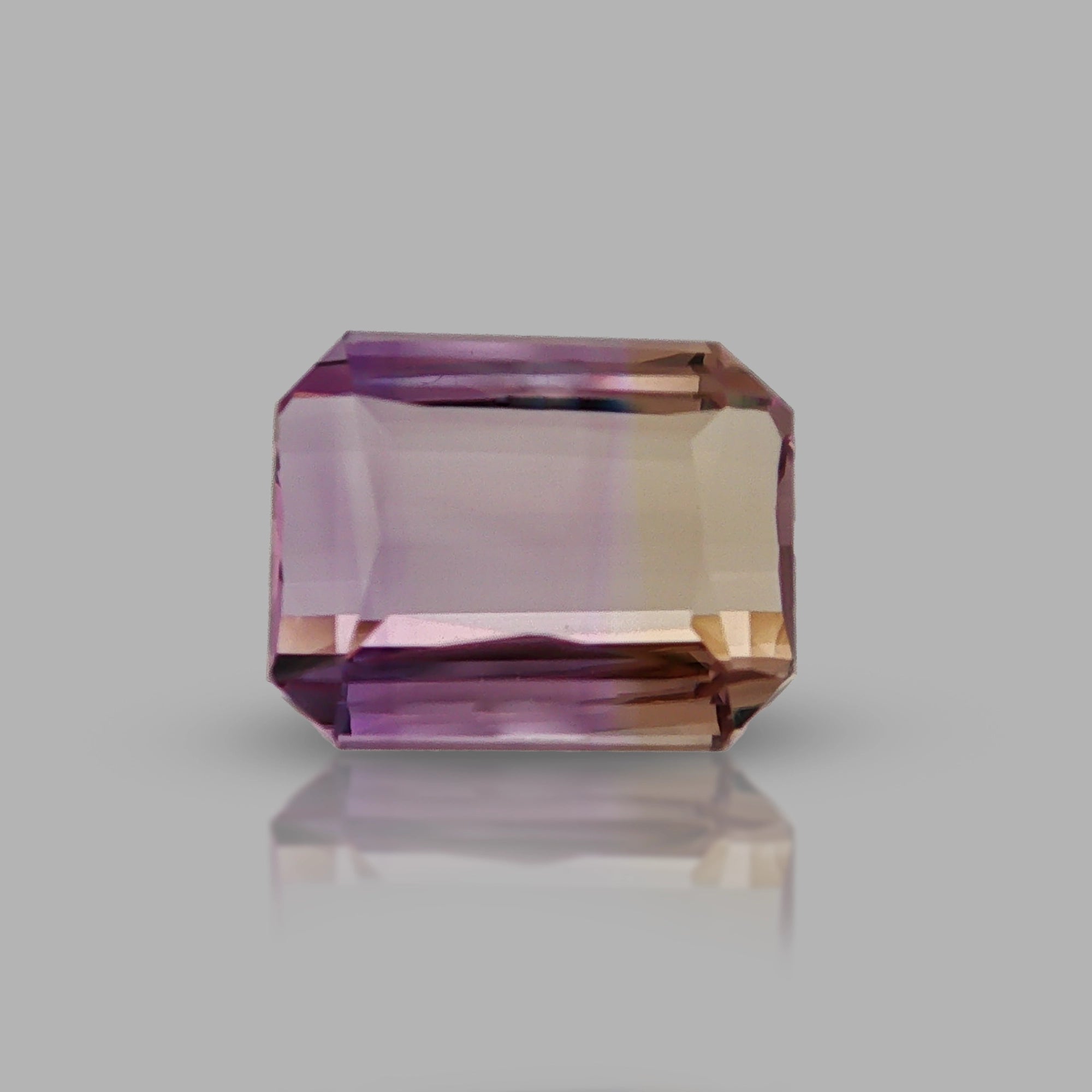 Natural ametrine, light purple / light yellow, octagon cut, 9.91 ct, loose gemstone, view 5.