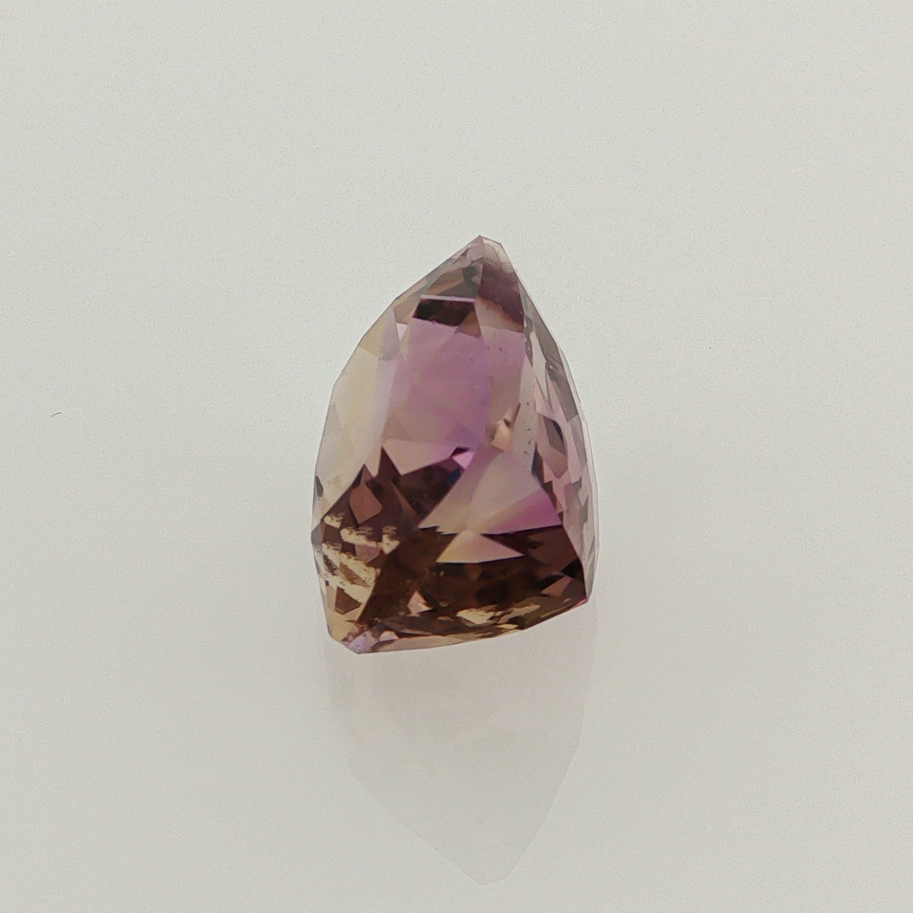 Natural ametrine, light purple / light yellow, cushion cut, 9.94 ct, loose gemstone, view 2.