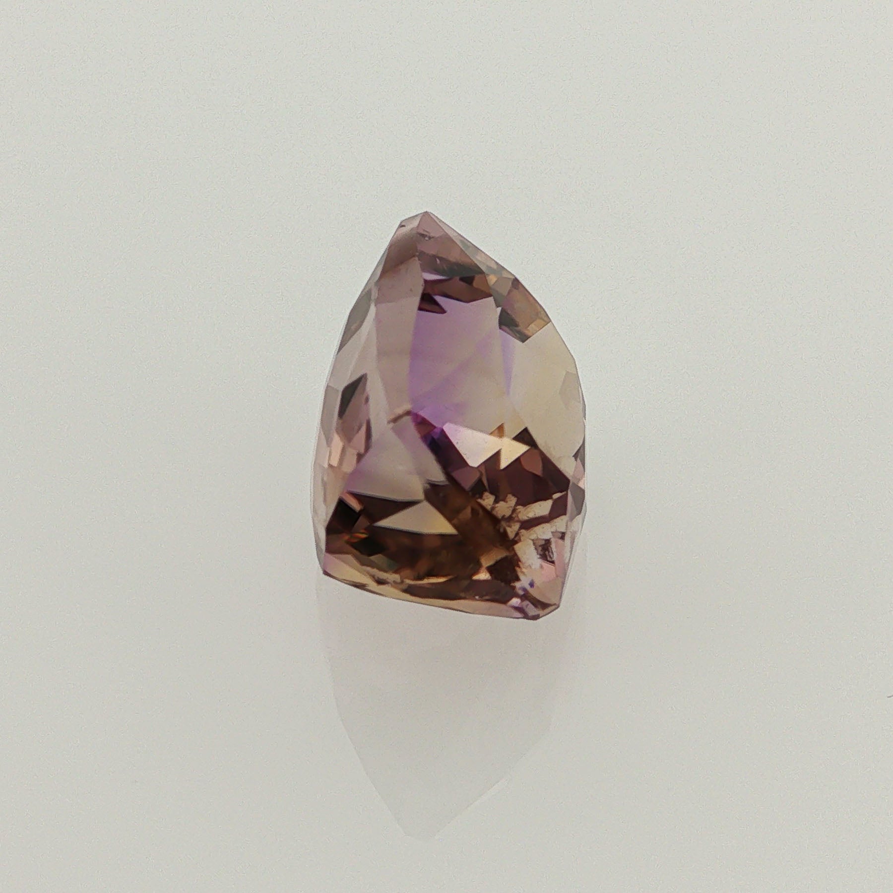 Natural ametrine, light purple / light yellow, cushion cut, 9.94 ct, loose gemstone, view 4.