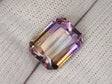 Natural Ametrine 9.48 ct – Purple - Yellow, Rectangular Cut, Untreated, Bolivia