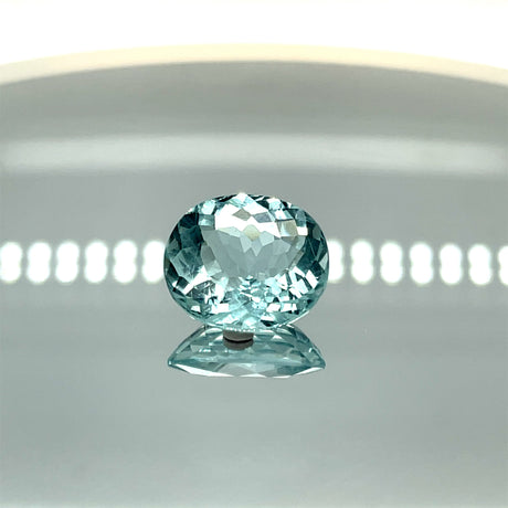 Natural Aquamarine 10.09 ct – Roundish Oval Cut, Untreated