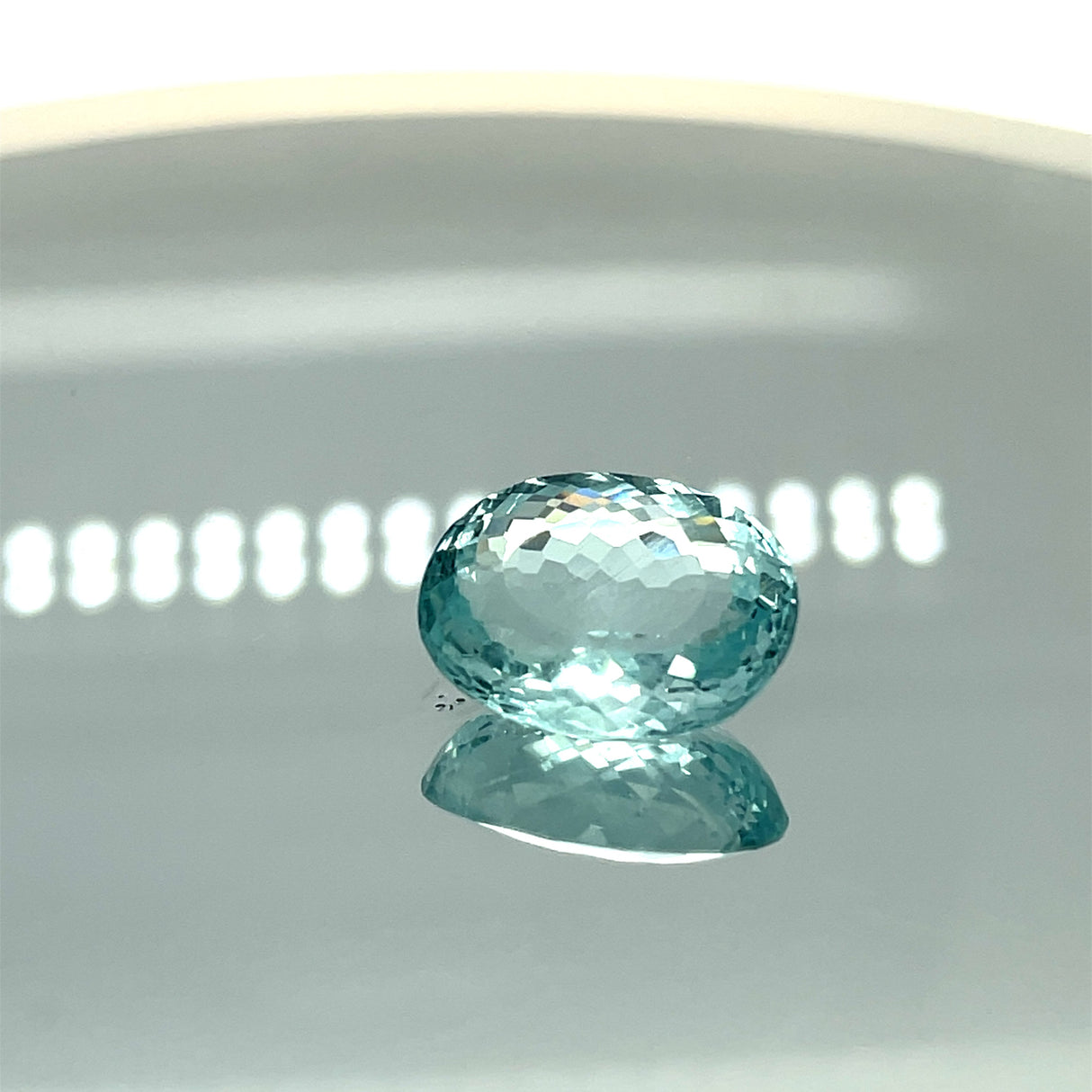 Natural Aquamarine 10.68 ct – Roundish Oval Cut, Untreated