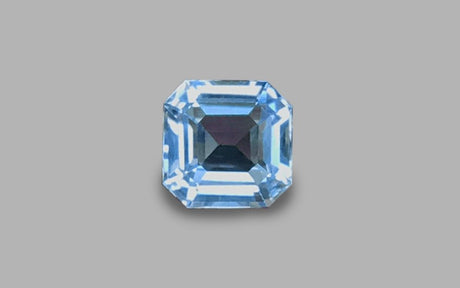 Natural Aquamarine 1.10 ct – Rich Sea Blue, Asscher Cut, Unheated, Brazil